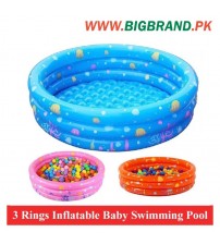 3 Ring Inflatable Soft Swimming Bathtub for Kids